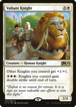 Valiant Knight [Core Set 2019] | Exor Games New Glasgow