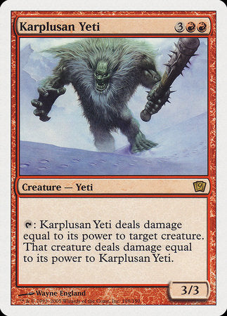 Karplusan Yeti [Ninth Edition] | Exor Games New Glasgow