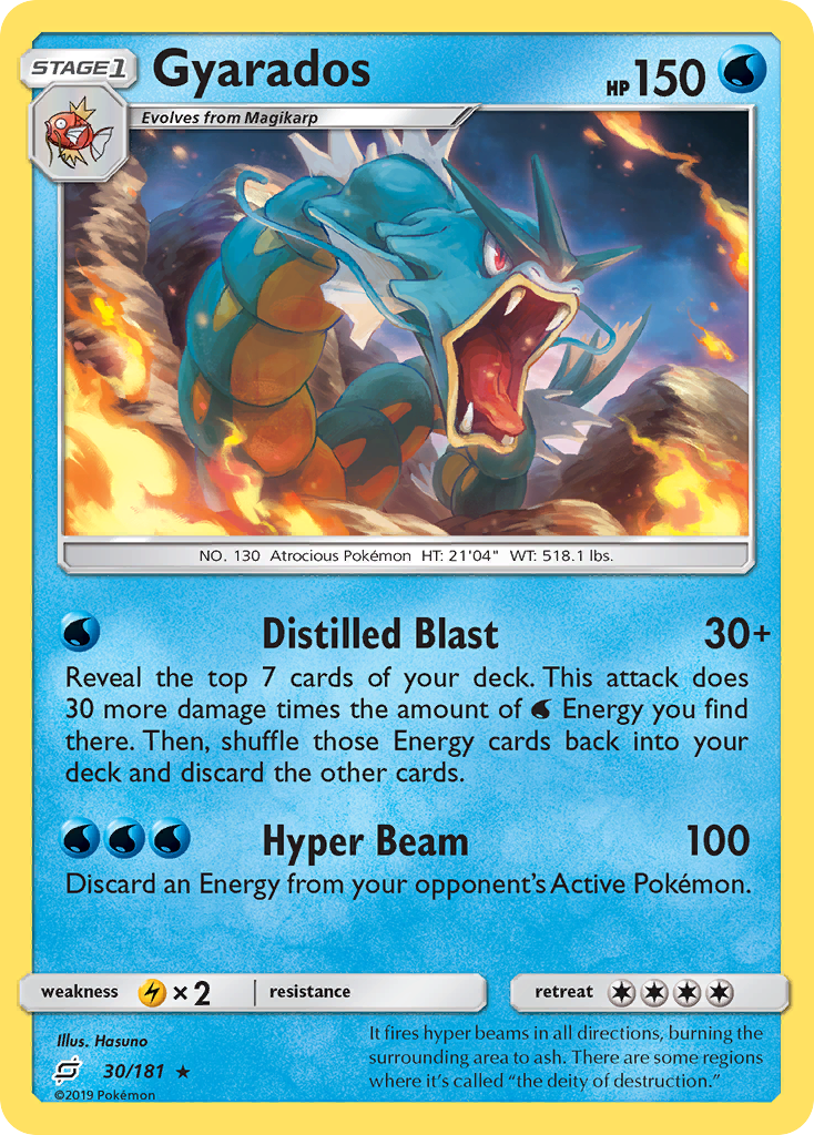 Gyarados (30/181) [Sun & Moon: Team Up] | Exor Games New Glasgow