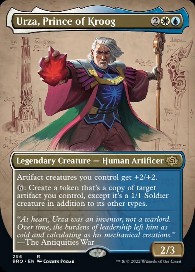 Urza, Prince of Kroog (Borderless Alternate Art) [The Brothers' War] | Exor Games New Glasgow