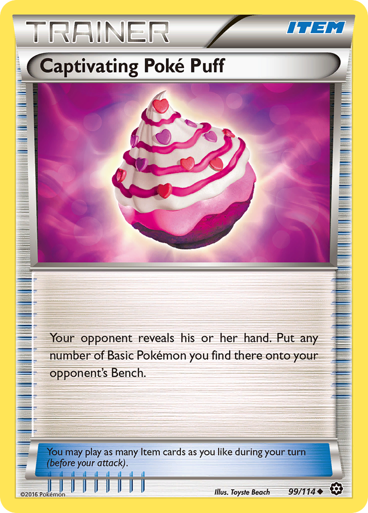 Captivating Poke Puff (99/114) [XY: Steam Siege] | Exor Games New Glasgow