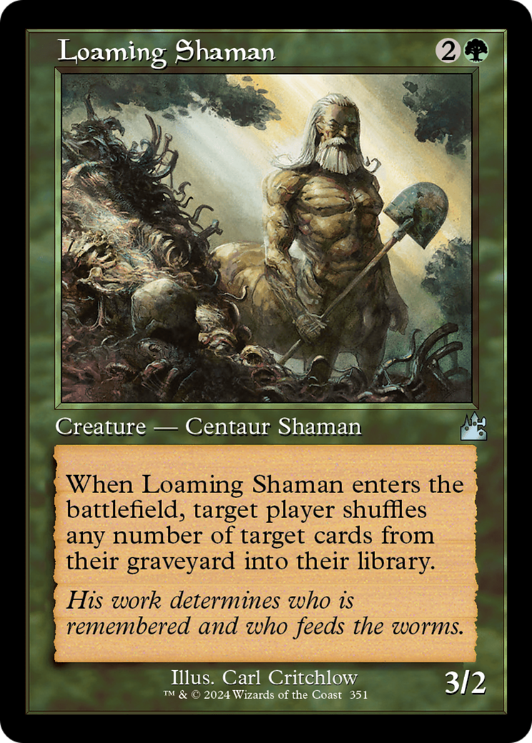 Loaming Shaman (Retro Frame) [Ravnica Remastered] | Exor Games New Glasgow