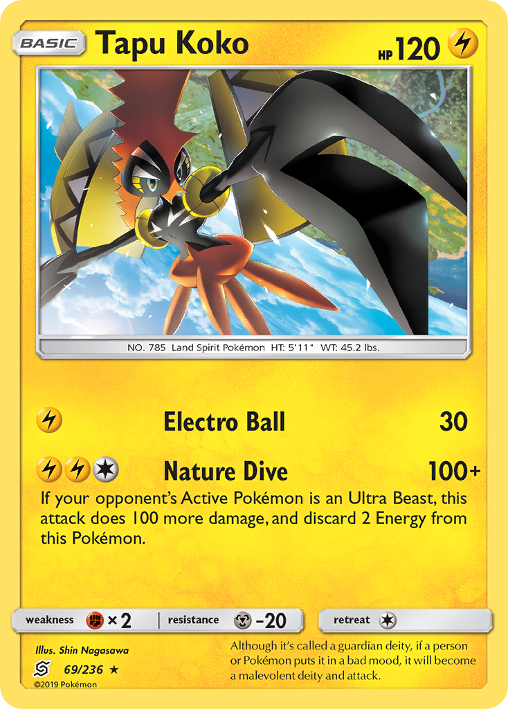 Tapu Koko (69/236) [Sun & Moon: Unified Minds] | Exor Games New Glasgow