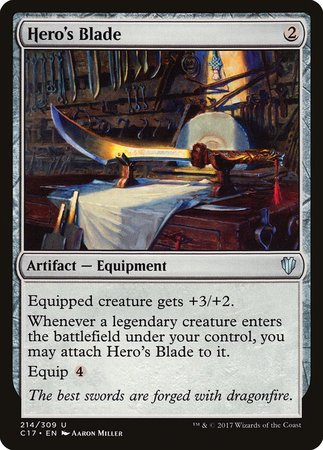 Hero's Blade [Commander 2017] | Exor Games New Glasgow