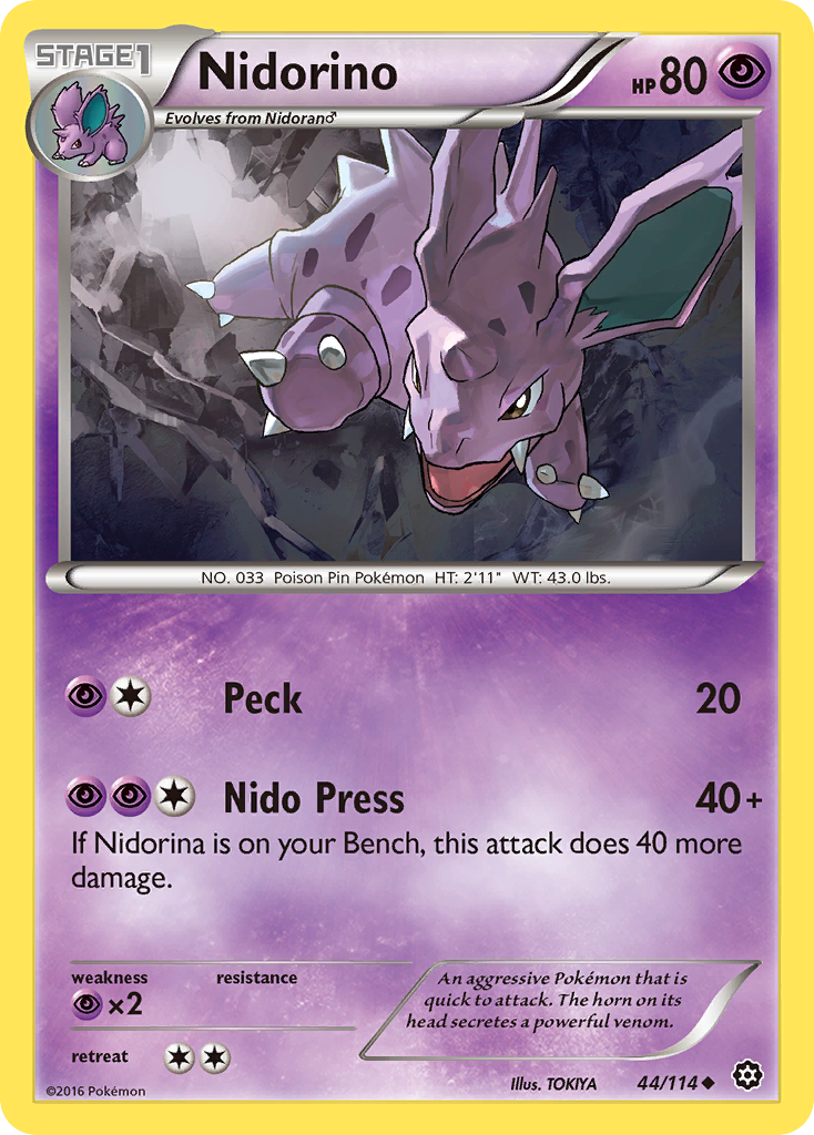 Nidorino (44/114) [XY: Steam Siege] | Exor Games New Glasgow