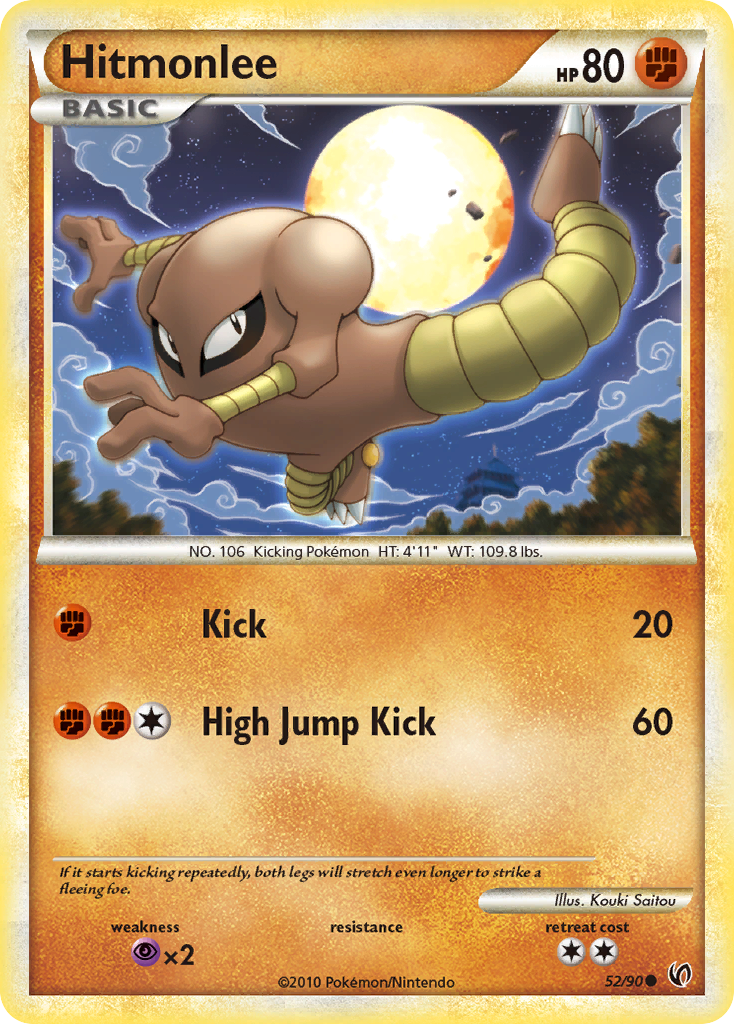 Hitmonlee (52/90) [HeartGold & SoulSilver: Undaunted] | Exor Games New Glasgow