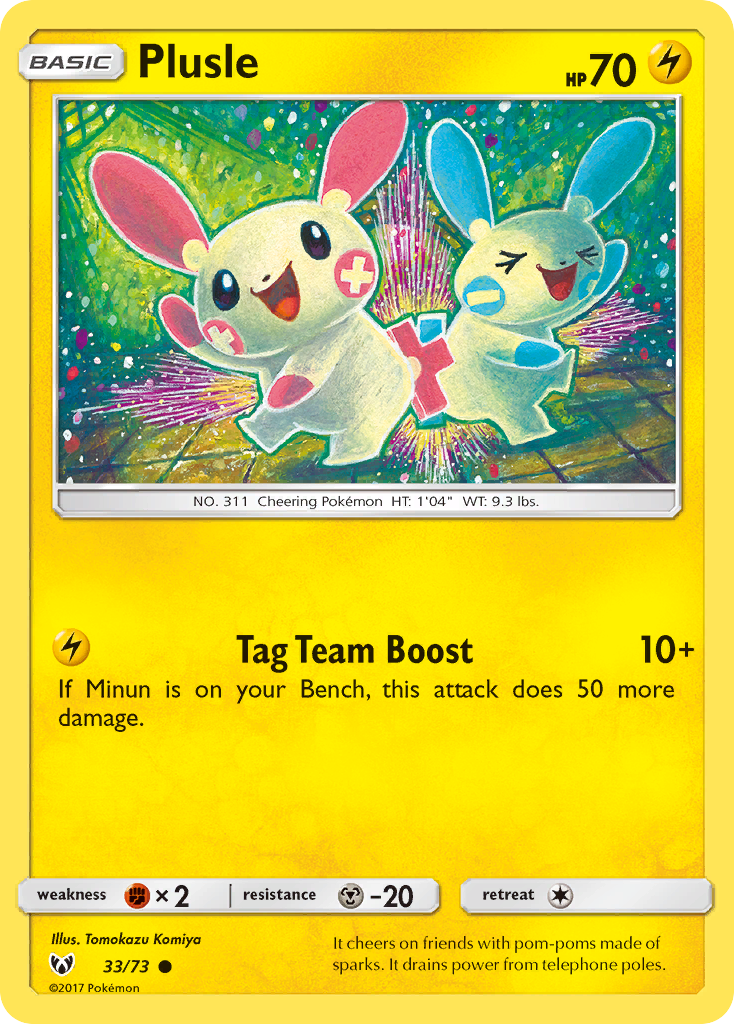 Plusle (33/73) [Sun & Moon: Shining Legends] | Exor Games New Glasgow