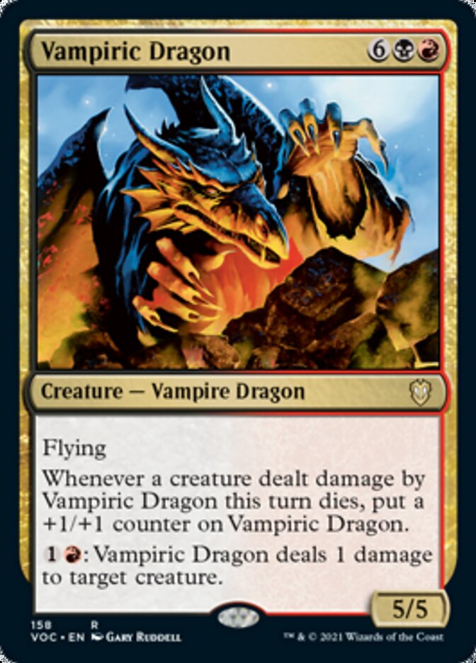 Vampiric Dragon [Innistrad: Crimson Vow Commander] | Exor Games New Glasgow