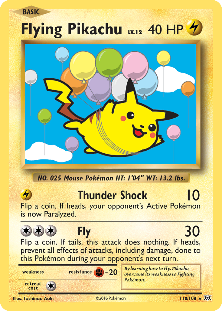 Flying Pikachu (110/108) [XY: Evolutions] | Exor Games New Glasgow