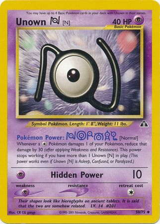 Unown [N] (50/75) [Neo Discovery Unlimited] | Exor Games New Glasgow