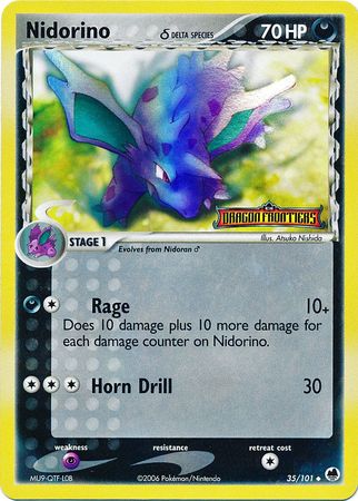 Nidorino (35/101) (Delta Species) (Stamped) [EX: Dragon Frontiers] | Exor Games New Glasgow