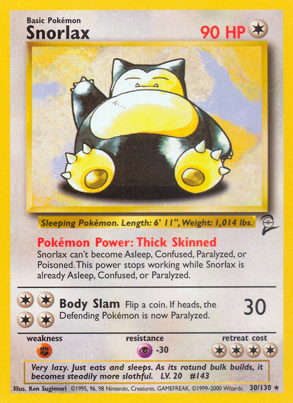 Snorlax (30/130) [Base Set 2] | Exor Games New Glasgow