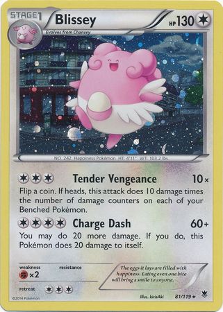 Blissey (81/119) (Cosmos Holo) [XY: Phantom Forces] | Exor Games New Glasgow