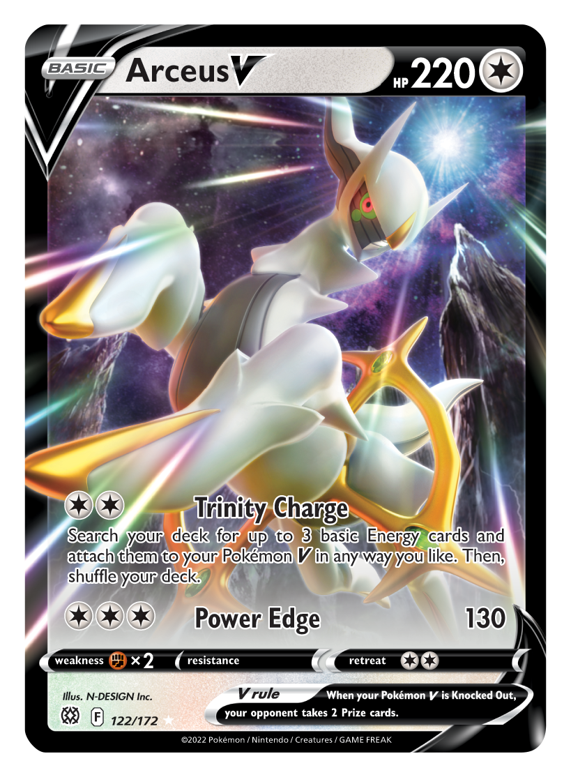 Arceus V (122/172) [Sword & Shield: Brilliant Stars] | Exor Games New Glasgow