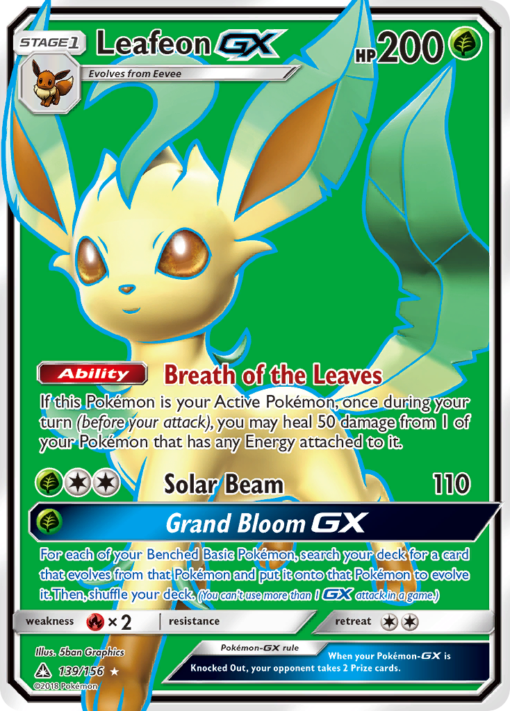 Leafeon GX (139/156) [Sun & Moon: Ultra Prism] | Exor Games New Glasgow