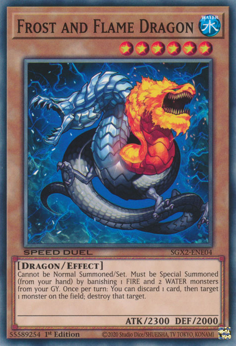 Frost and Flame Dragon [SGX2-ENE04] Common | Exor Games New Glasgow