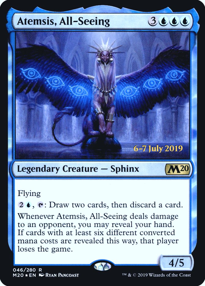 Atemsis, All-Seeing  [Core Set 2020 Prerelease Promos] | Exor Games New Glasgow