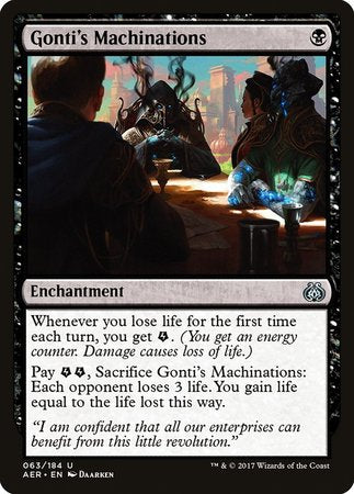 Gonti's Machinations [Aether Revolt] | Exor Games New Glasgow