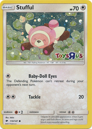 Stufful (110/147) (Toys R Us Promo) [Sun & Moon: Burning Shadows] | Exor Games New Glasgow