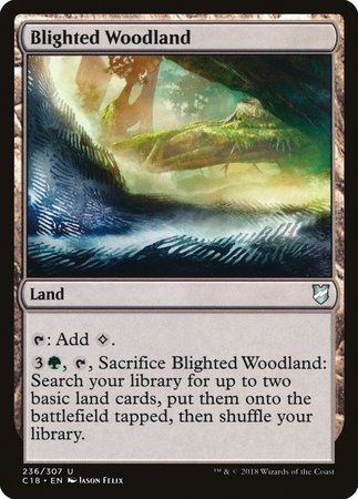 Blighted Woodland [Commander 2018] | Exor Games New Glasgow