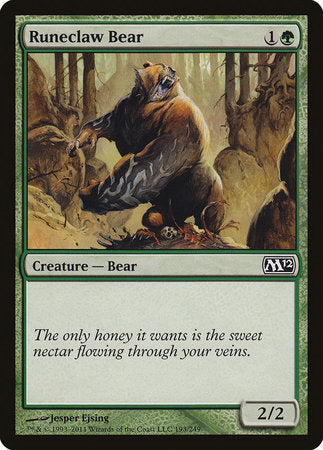 Runeclaw Bear [Magic 2012] | Exor Games New Glasgow