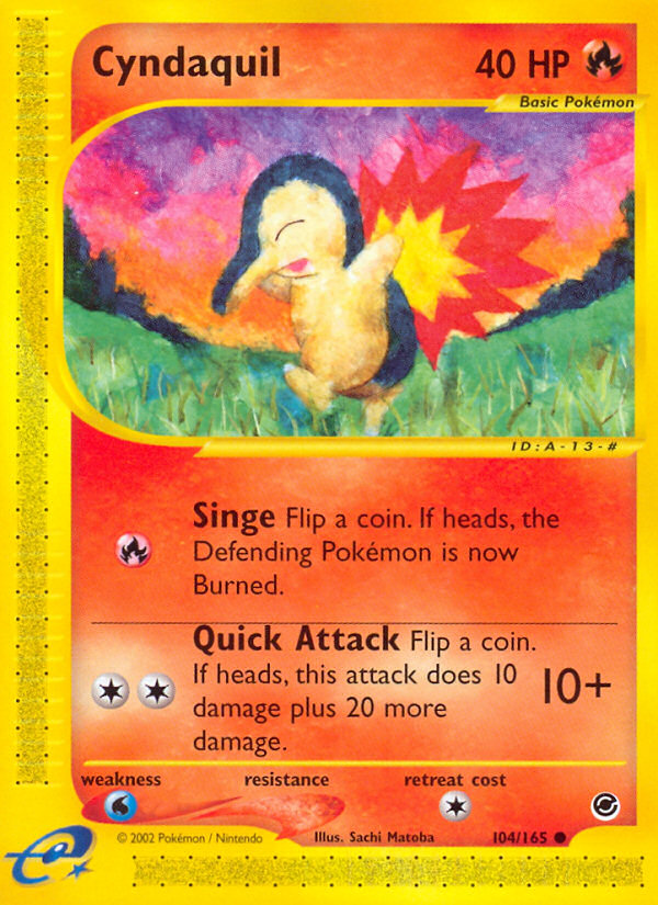 Cyndaquil (104/165) [Expedition: Base Set] | Exor Games New Glasgow