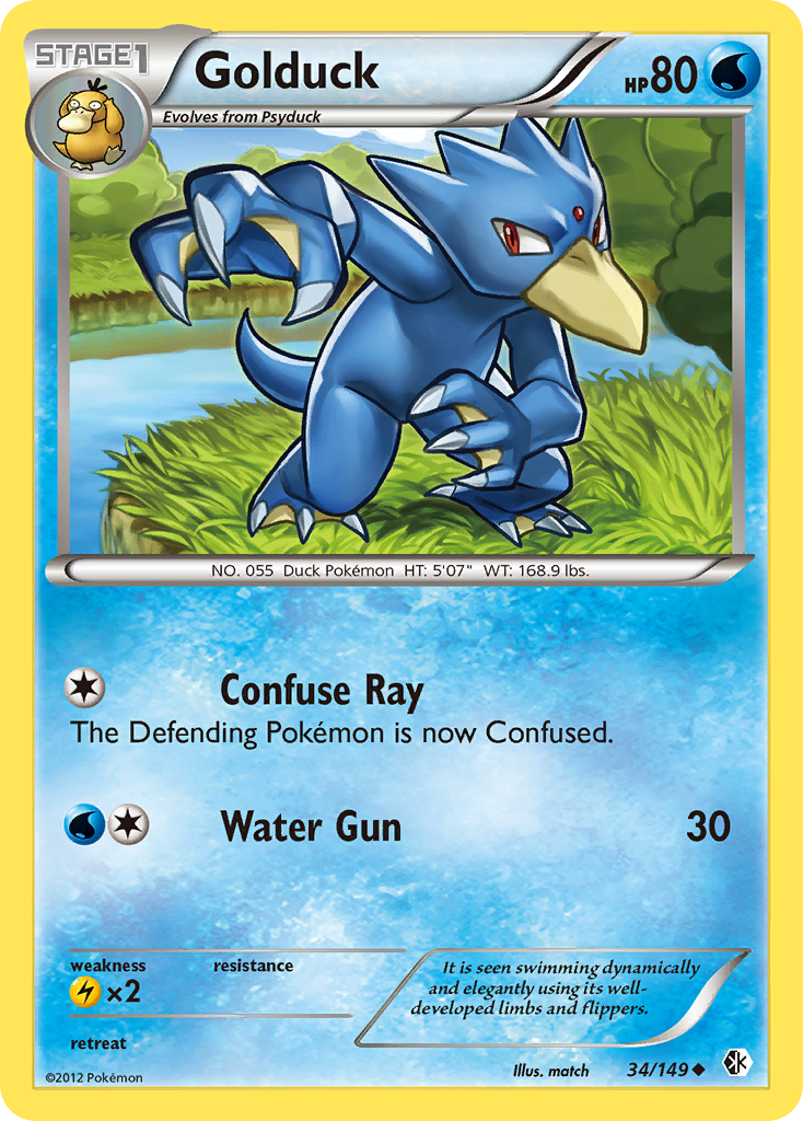 Golduck (34/149) [Black & White: Boundaries Crossed] | Exor Games New Glasgow