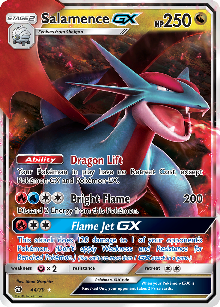 Salamence GX (44/70) [Sun & Moon: Dragon Majesty] | Exor Games New Glasgow