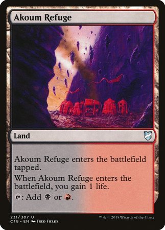 Akoum Refuge [Commander 2018] | Exor Games New Glasgow