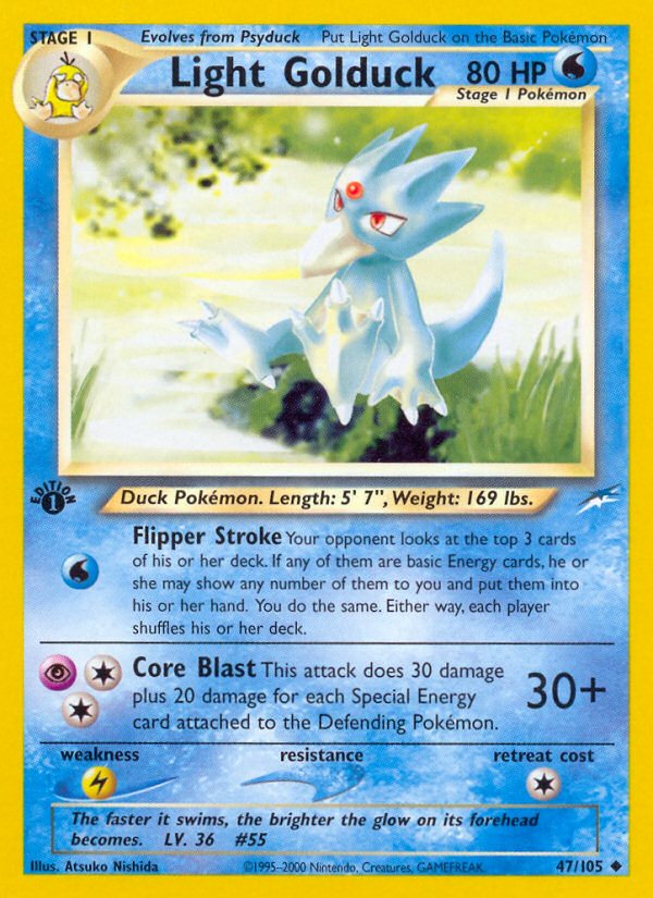 Light Golduck (47/105) [Neo Destiny 1st Edition] | Exor Games New Glasgow