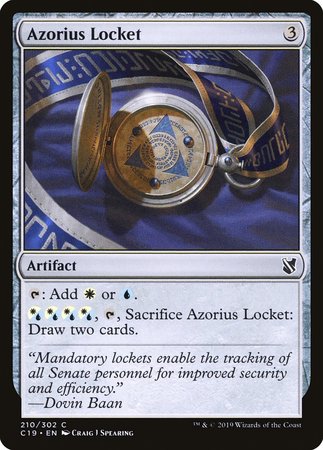 Azorius Locket [Commander 2019] | Exor Games New Glasgow