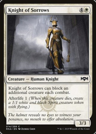 Knight of Sorrows [Ravnica Allegiance] | Exor Games New Glasgow