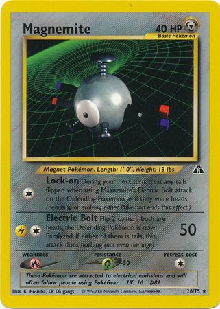 Magnemite (26/75) [Neo Discovery Unlimited] | Exor Games New Glasgow