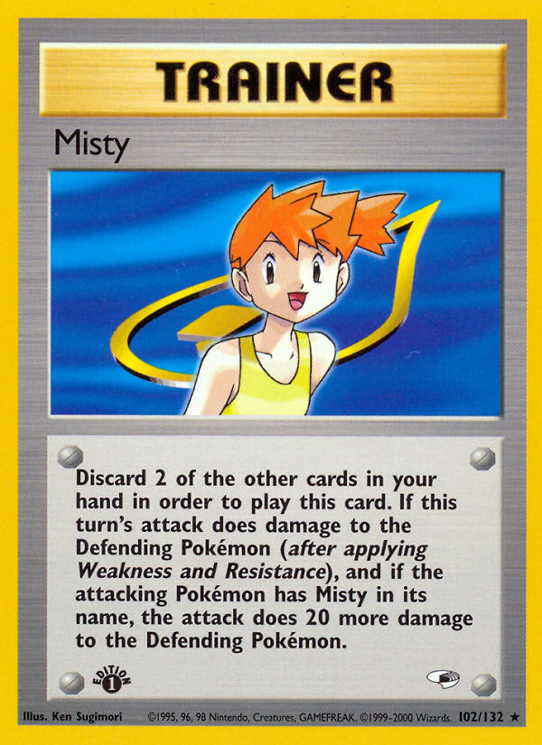 Misty (102/132) [Gym Heroes 1st Edition] | Exor Games New Glasgow