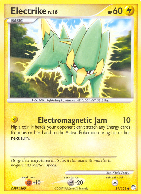 Electrike (81/123) [Diamond & Pearl: Mysterious Treasures] | Exor Games New Glasgow