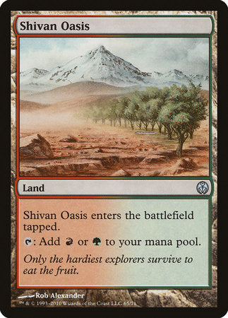 Shivan Oasis [Duel Decks: Phyrexia vs. the Coalition] | Exor Games New Glasgow