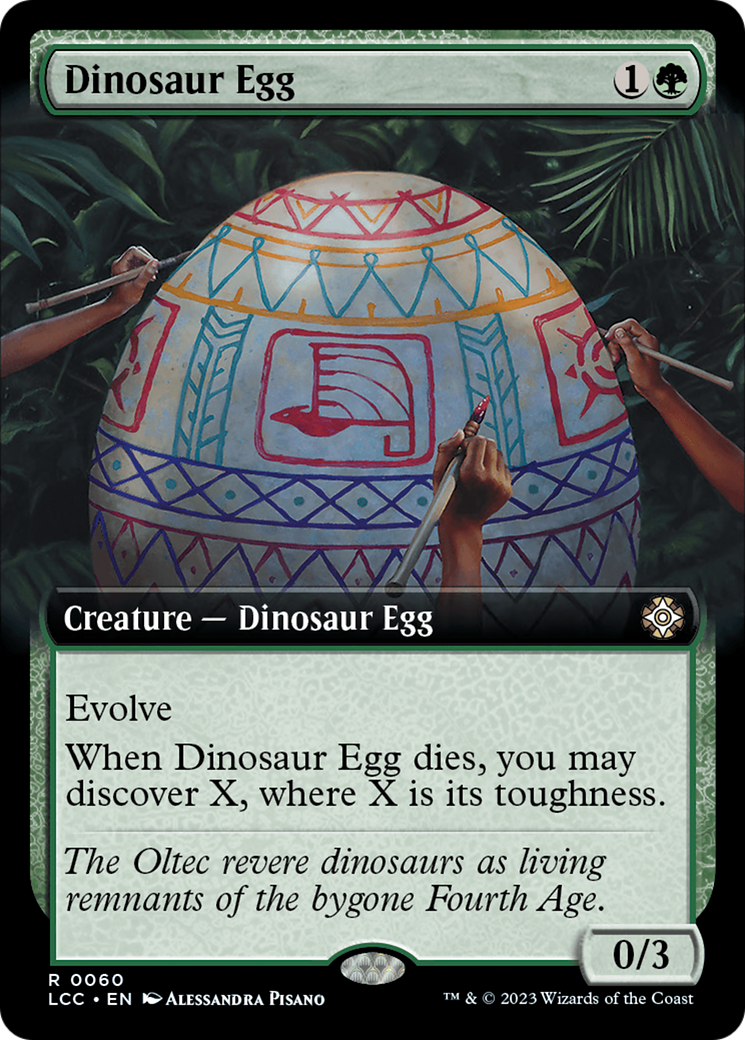 Dinosaur Egg (Extended Art) [The Lost Caverns of Ixalan Commander] | Exor Games New Glasgow