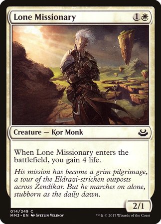 Lone Missionary [Modern Masters 2017] | Exor Games New Glasgow