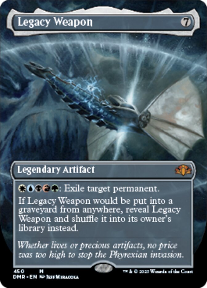 Legacy Weapon (Borderless Alternate Art) [Dominaria Remastered] | Exor Games New Glasgow