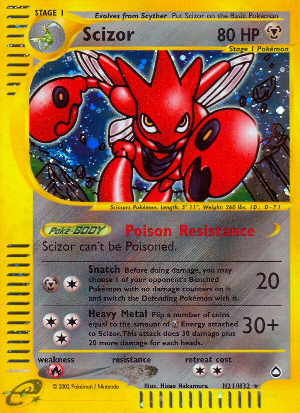 Scizor (H21/H32) [Aquapolis] | Exor Games New Glasgow