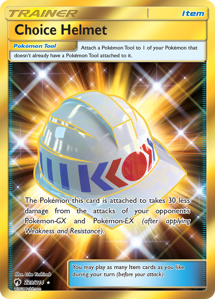 Choice Helmet (229/214) [Sun & Moon: Lost Thunder] | Exor Games New Glasgow