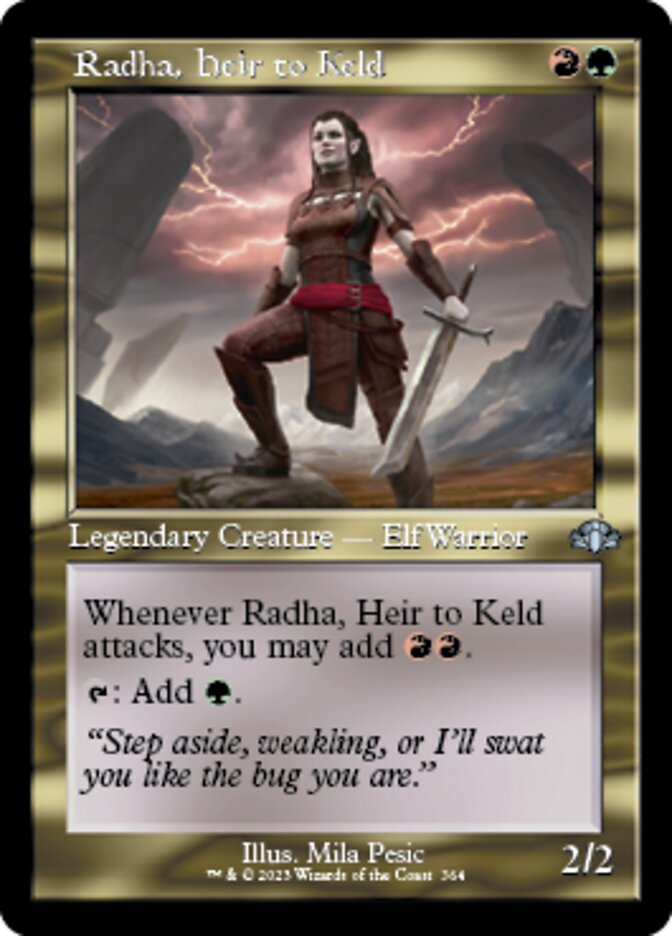 Radha, Heir to Keld (Retro) [Dominaria Remastered] | Exor Games New Glasgow