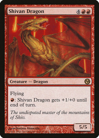 Shivan Dragon [Duels of the Planeswalkers] | Exor Games New Glasgow