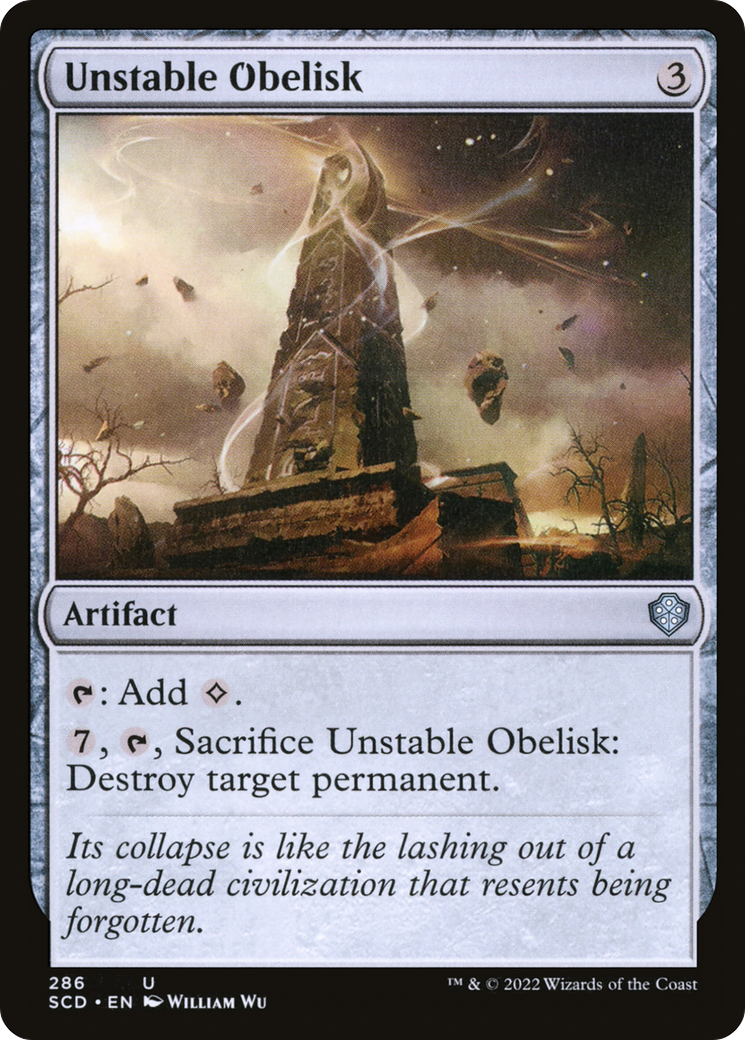 Unstable Obelisk [Starter Commander Decks] | Exor Games New Glasgow