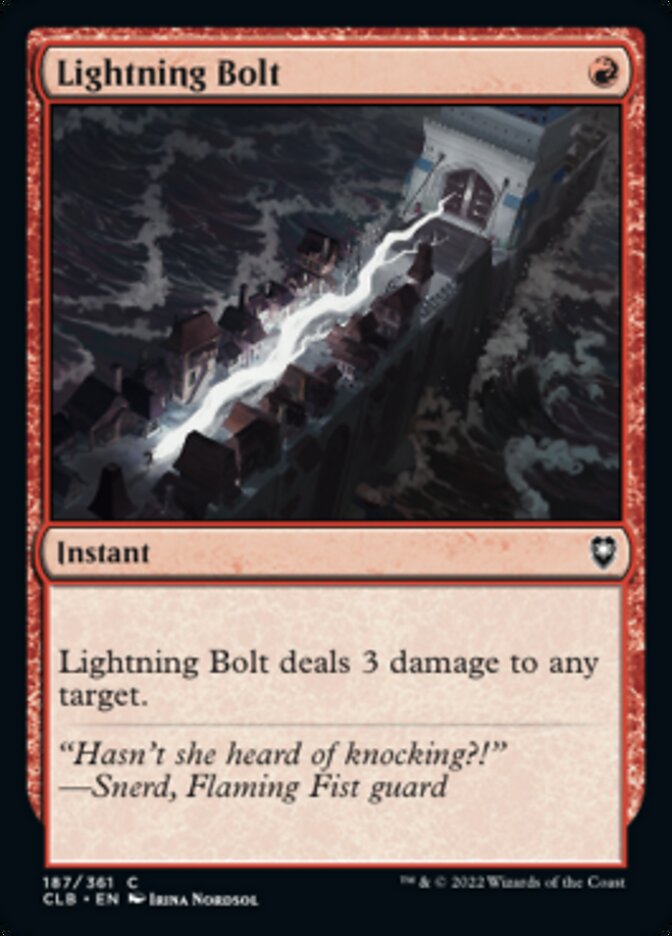 Lightning Bolt [Commander Legends: Battle for Baldur's Gate] | Exor Games New Glasgow