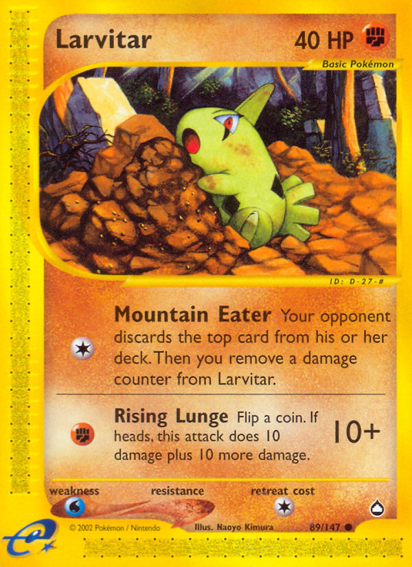 Larvitar (89/147) [Aquapolis] | Exor Games New Glasgow