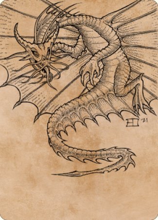 Ancient Gold Dragon Art Card (44) [Commander Legends: Battle for Baldur's Gate Art Series] | Exor Games New Glasgow