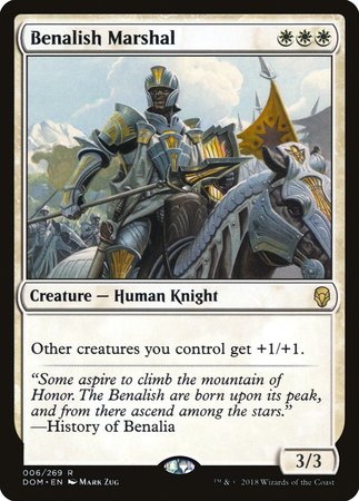 Benalish Marshal [Dominaria] | Exor Games New Glasgow