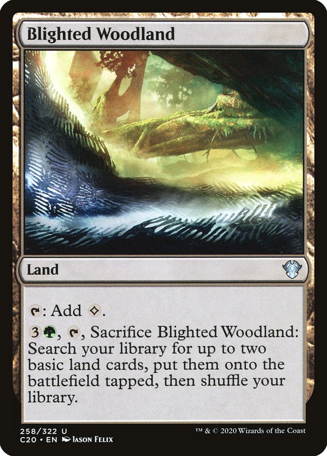 Blighted Woodland [Commander 2020] | Exor Games New Glasgow