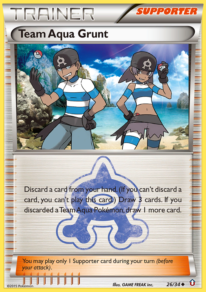 Team Aqua Grunt (26/34) [XY: Double Crisis] | Exor Games New Glasgow